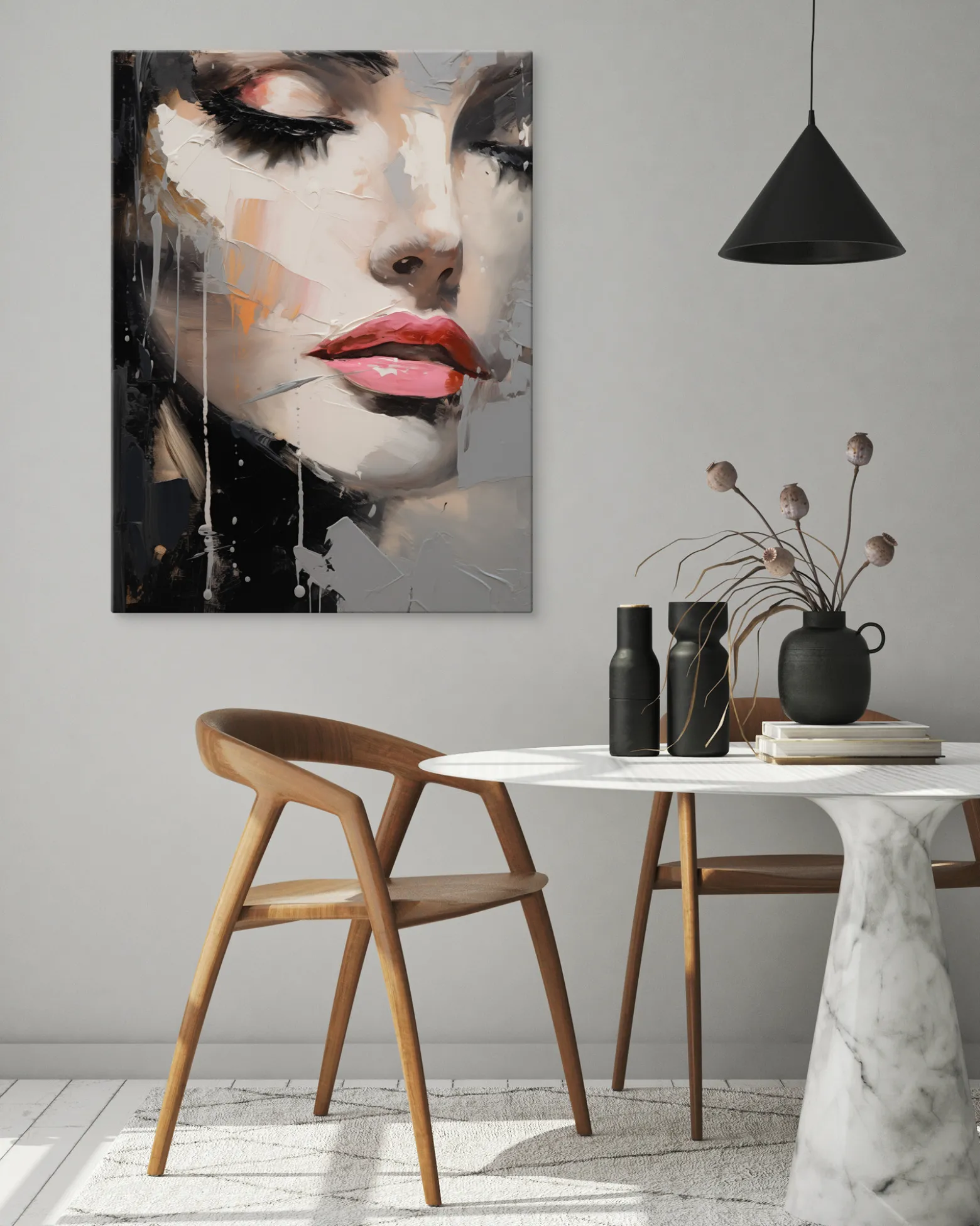 Obraz Canvas Nowoczesny Portret Kobiety 20x30cm