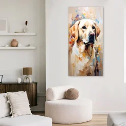 Obraz nowoczesny do salonu biura, Pies Labrador retriever Zwierzę 40x80
