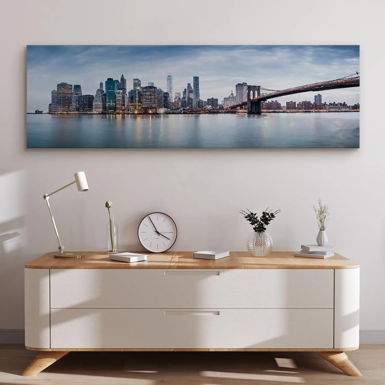 Obraz Panoramiczny Panorama Nowego Jorku 145x45cm