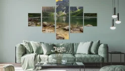 Obraz Wieloczęściowy MORSKIE OKO Góry Pejzaż 3D 150x90cm