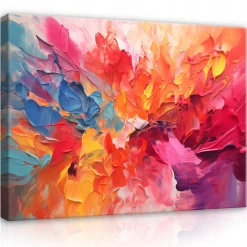 Obraz Abstrakcja Kolorowy Sztuka Na Płótnie Ścianę Sypialnia Salon 60X40