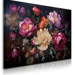 Obraz Abstrakcyjne Piwonie 30x20cm