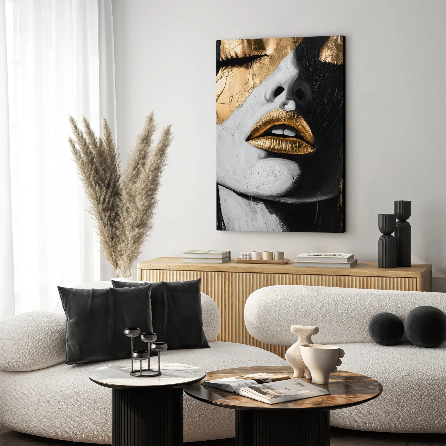 Obraz Abstrakcyjny Kobiecy Portret Glamour 20x30cm
