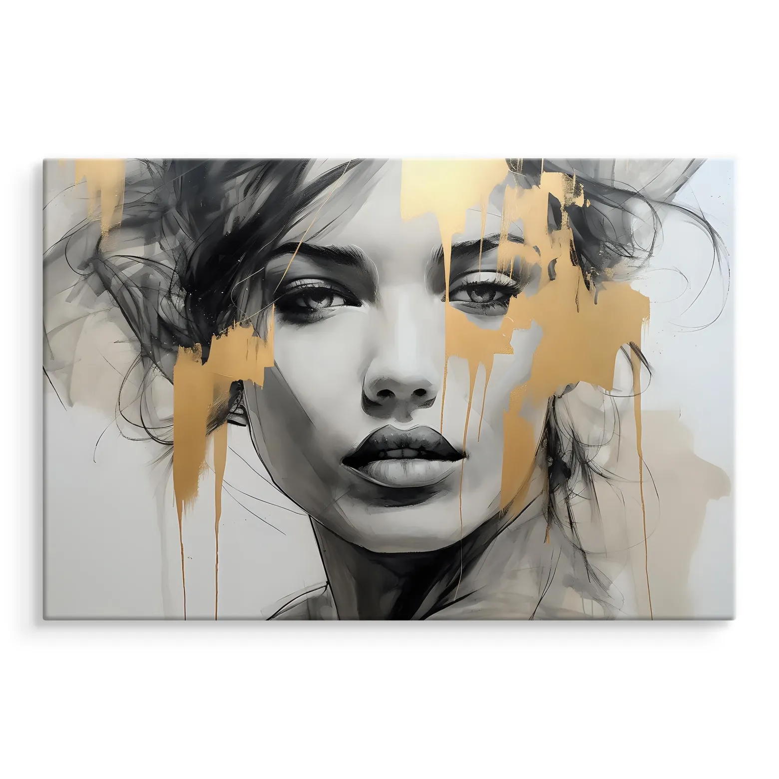 Obraz Abstrakcyjny Portret Kobiety W Stylu Glamour 30x20cm