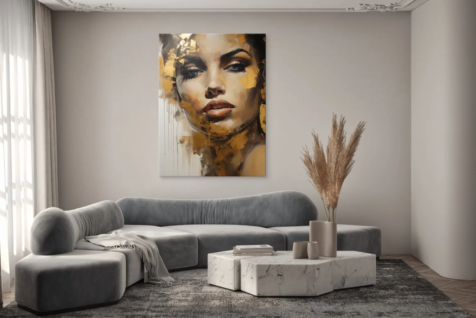 Obraz Canvas Nowoczesny Portret Kobiety 20x30cm