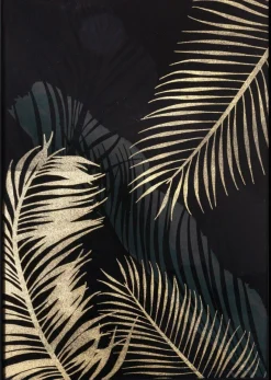 Obraz ścienny glamour czarno-złoty 53x73 cm