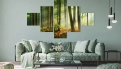 Obraz Ścienny Wieloczęściowy Leśny Pejzaż 3D 150x90cm
