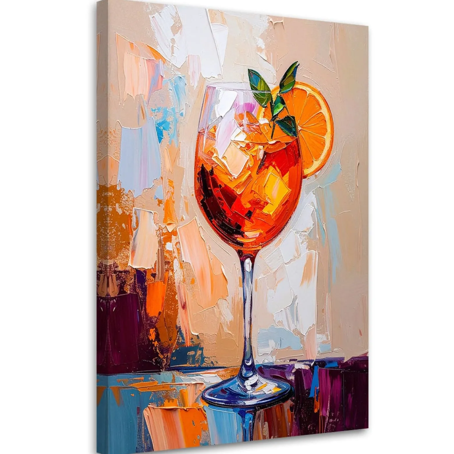 Obraz do kuchni baru jadalni, Aperol Spritz Drink 20x30