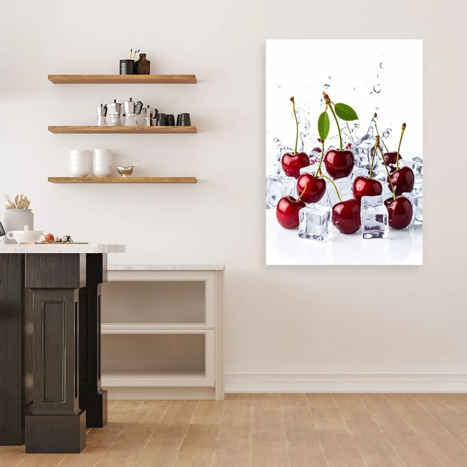 Obraz do kuchni jadalni, Czereśnie owoce 20x30