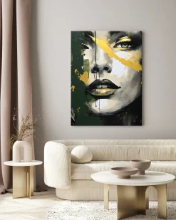 Obraz Do Salonu Kobiecy Portret W Stylu Glamour 20x30cm