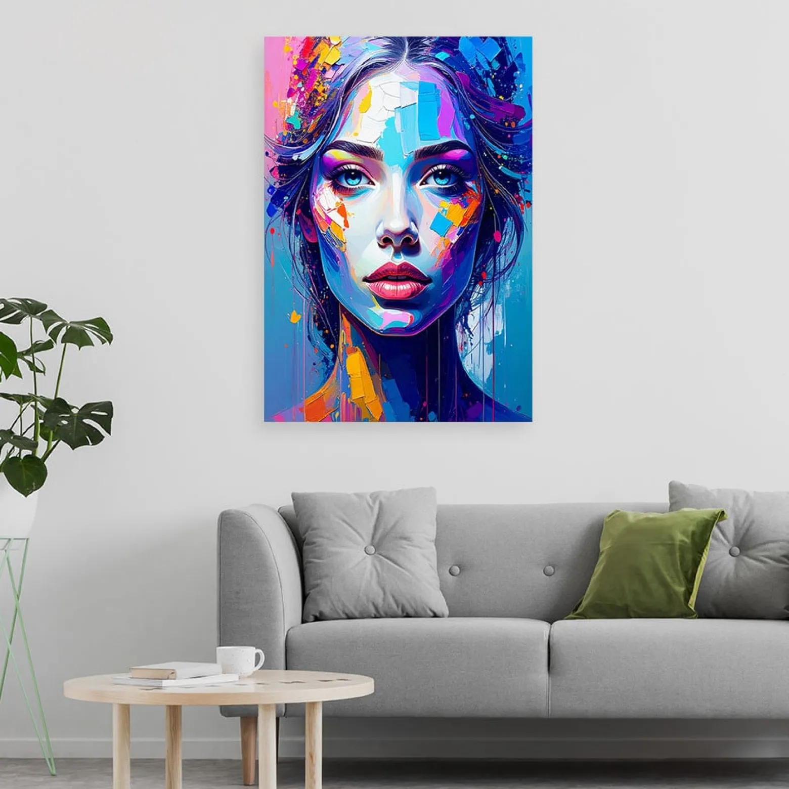 Obraz do salonu sypialni, Portret Kobiety Glamour 20x30