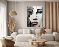 Obraz Do Sypialni Abstrakcyjny Portret Kobiety 20x30cm