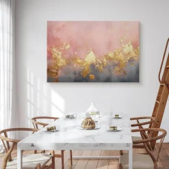 Obraz Elementy Złota Na Betonie W Stylu Glamour 30x20cm