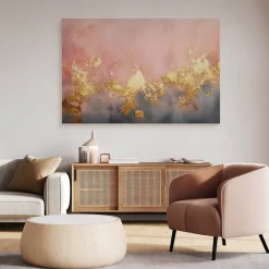 Obraz Elementy Złota Na Betonie W Stylu Glamour 30x20cm