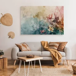 Obraz Kolorowe Kwiaty Na Betonie 30x20cm
