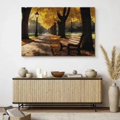 Obraz Malowany Jesienny Park 30x20cm
