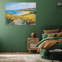 Obraz Morze Żólty Na Płótnie Do Sypialni Salonu 60x40