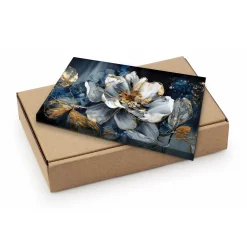 Obraz Na Płótnie Abstrakcyjny Kwiat Glamour 30x20cm