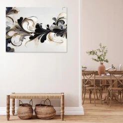 Obraz Na Płótnie Ścianę Abstrakcja Kwiaty Do Sypialni Salonu Kuchni 60X40