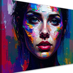 Obraz nowoczesny do salonu sypialni, Portret Twarz Kobiety 30x20