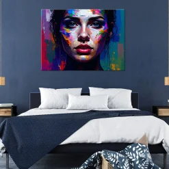 Obraz nowoczesny do salonu sypialni, Portret Twarz Kobiety 30x20