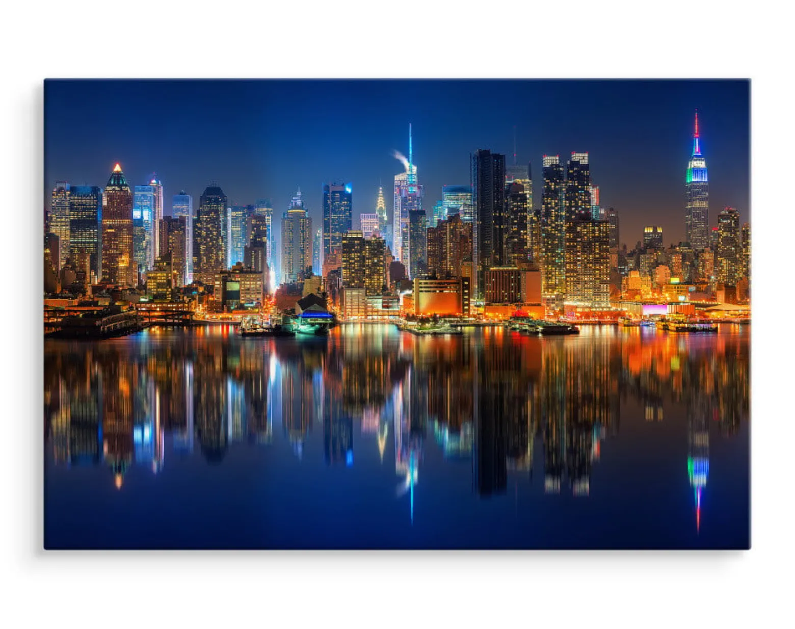 Obraz Panorama Manhattanu Nocą 30x20cm