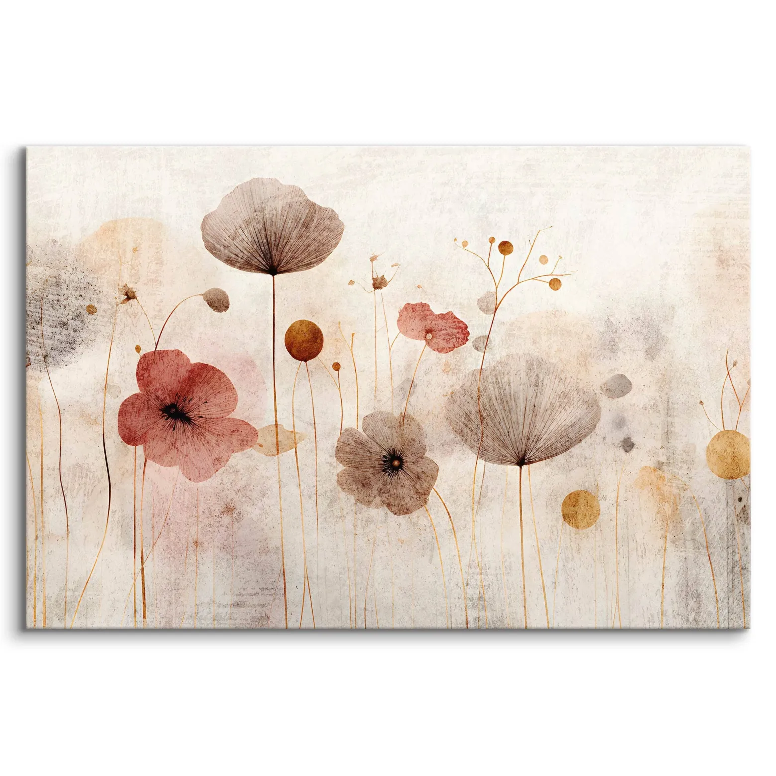 Obraz Polne Kwiaty W Stylu Vintage 30x20cm