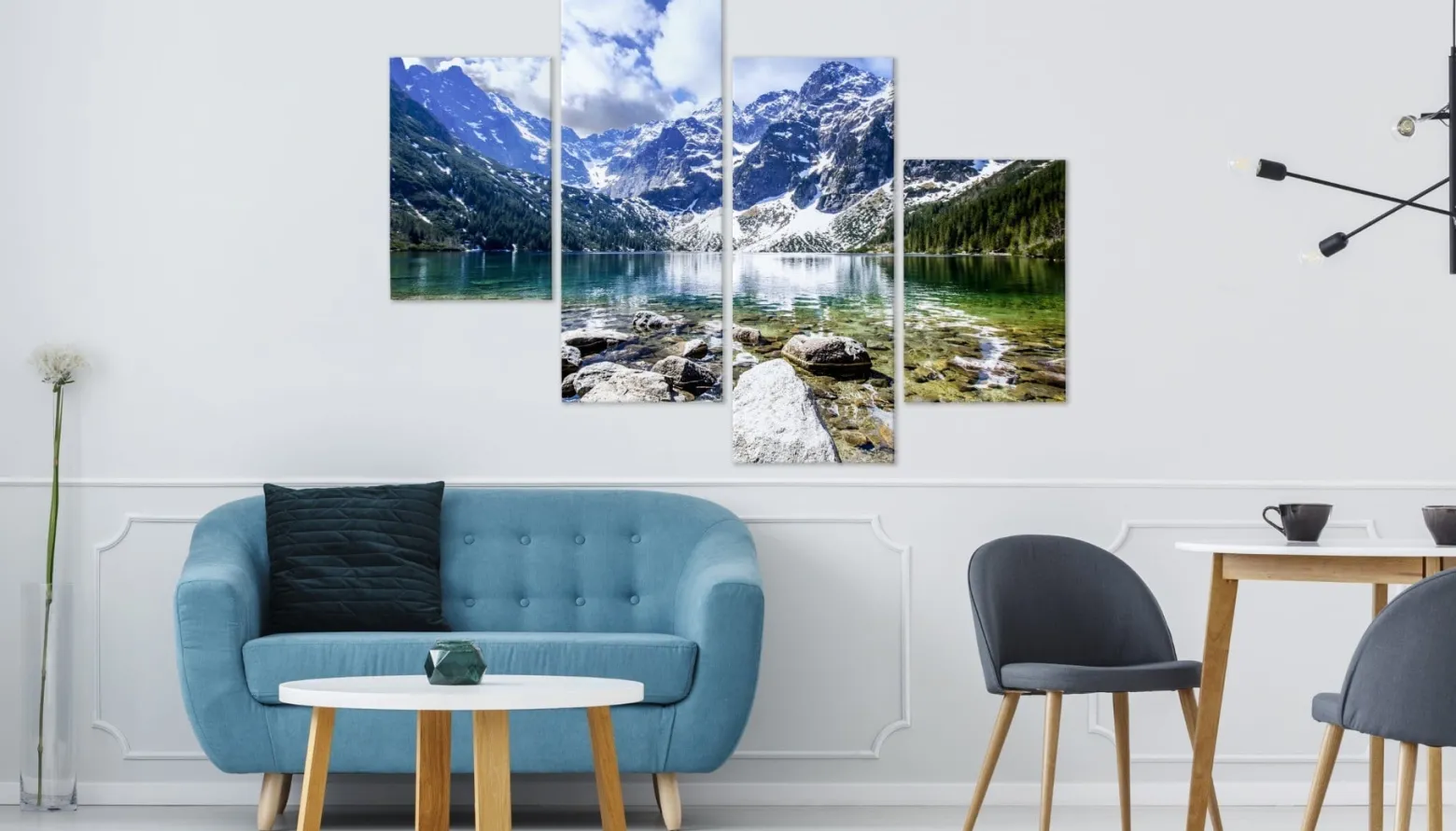 Obraz Wieloczęściowy Górski Pejzaż Morskie Oko 80x50cm