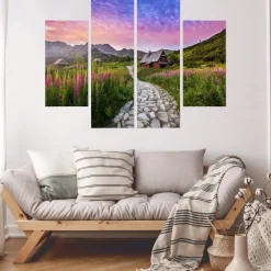 Obraz Wieloczęściowy Hala Gąsienicowa w Tatrach 80x60cm