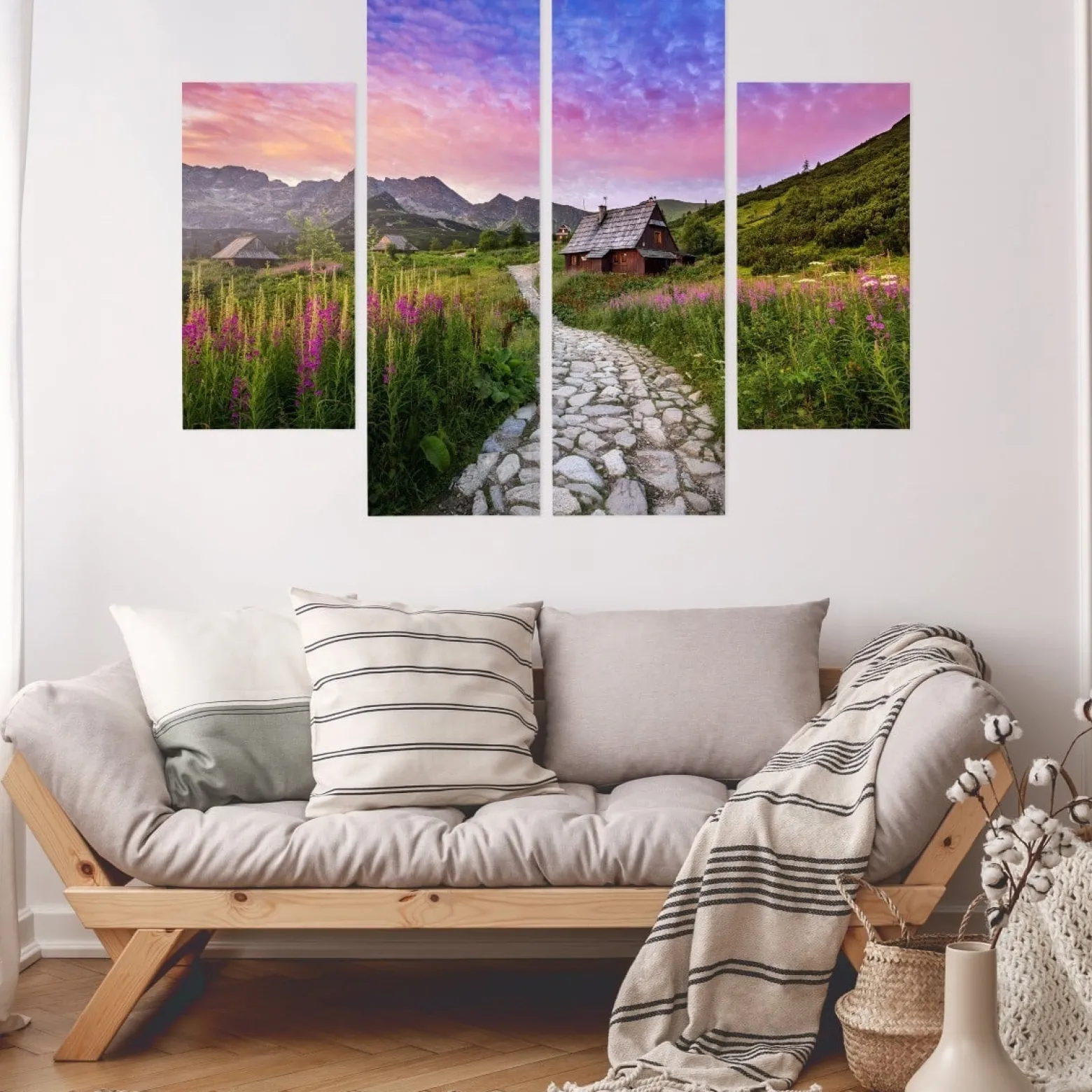 Obraz Wieloczęściowy Hala Gąsienicowa w Tatrach 80x60cm