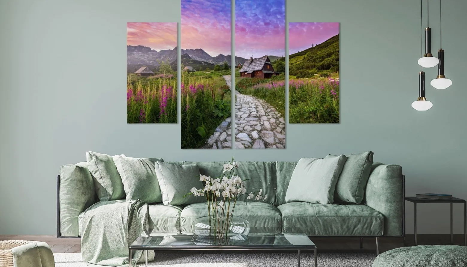 Obraz Wieloczęściowy Hala Gąsienicowa w Tatrach 80x60cm