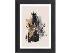 Obraz w ramie Black Spiral Abstract 65x85 cm