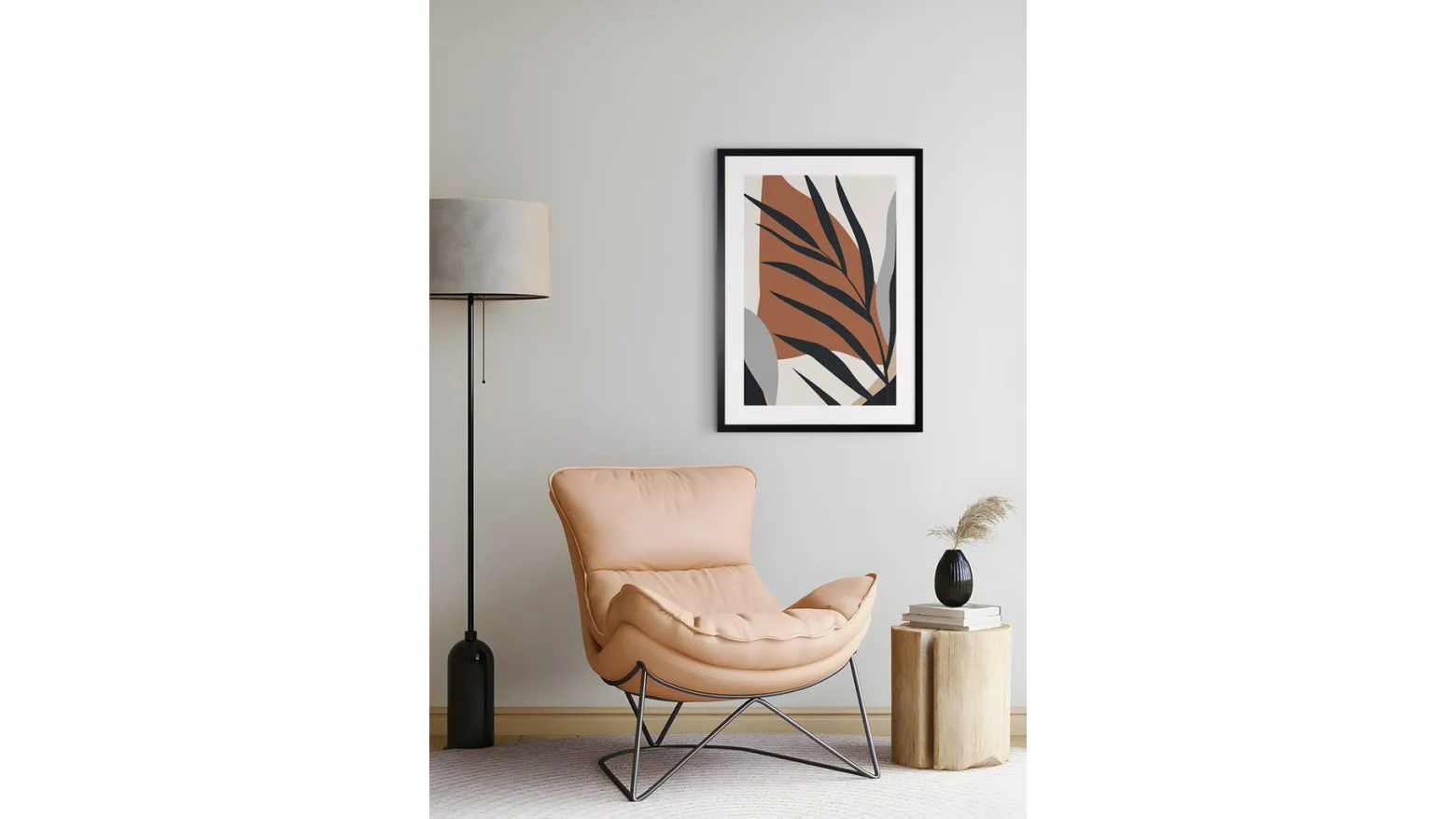 Obraz w ramie Boho Palm Leaf 53x73 cm