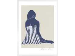 Obraz w ramie Pensive Woman Abstract 53x73 cm