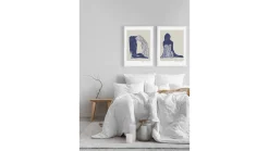 Obraz w ramie Pensive Woman Abstract 53x73 cm