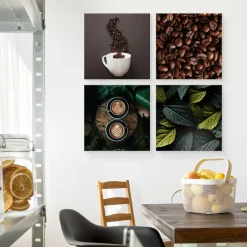 Obrazy SET Do Kuchni Aromatyczne Ziarna Kawy 60x60cm