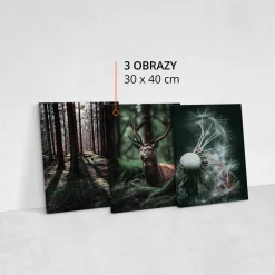 Obrazy Jeleń w Majestatycznym Lesie 3D