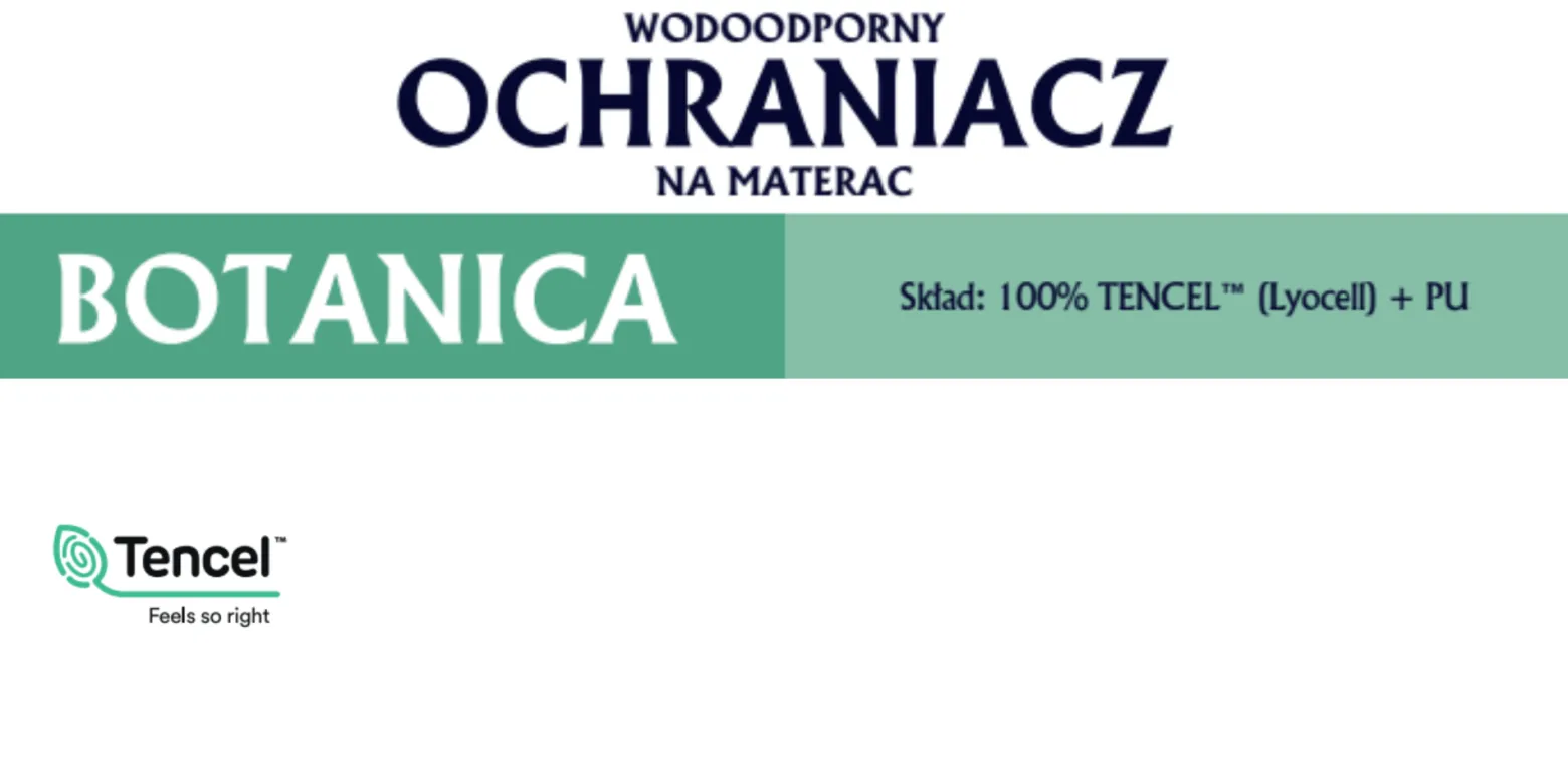 Ochraniacz na materac 90x200cm BOTANICA wodoodporny