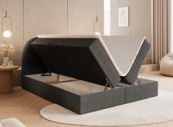 Łoże ALLURE 140x200 Ascot Graphite z topperem