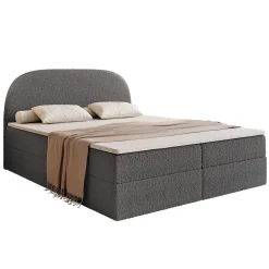 Łoże ALLURE 140x200 Ascot Graphite z topperem