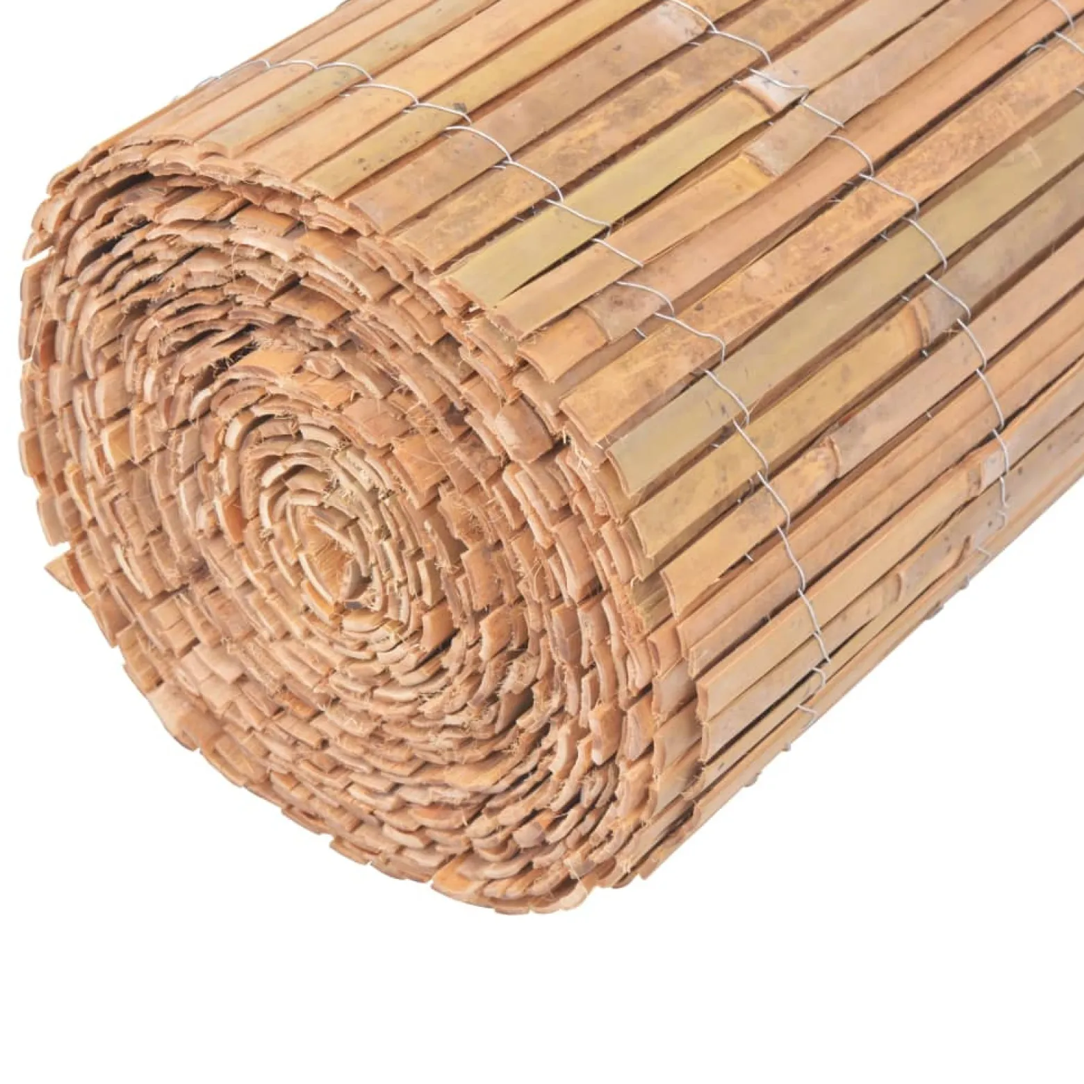Ogrodzenie Brąz 30 x 1000 cm Bambus vidaXL
