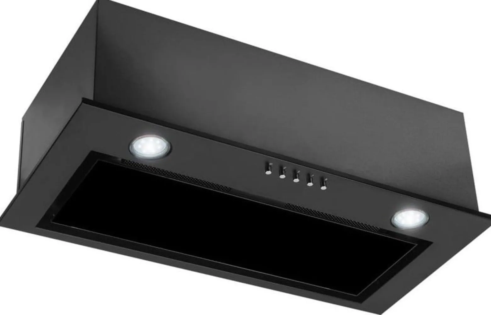 Okap szafkowy CIARKO SL BOX Glass 60 Czarny