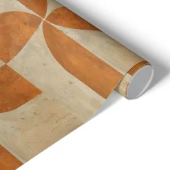 Okleina meblowa Pomarańczowe kształty 50x100 Folia samoprzylepna