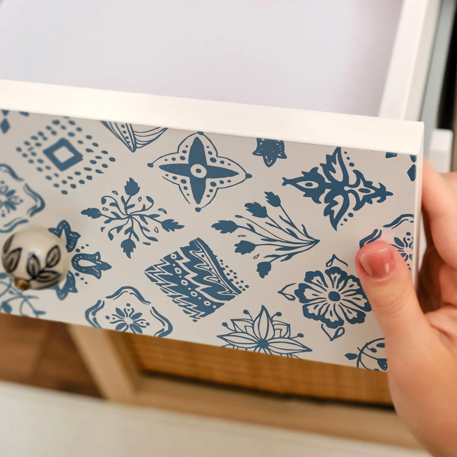 Okleina meblowa Styl boho 50x100 Folia samoprzylepna Laminat Meble