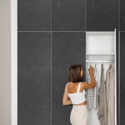 Okleina na meble Ciemny marmur 50x100 Folia samoprzylepna Blat Mat