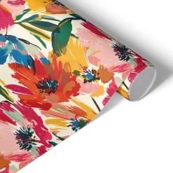 Okleina na meble Żywe kwiaty 50x100 Folia samoprzylepna Kolor DIY