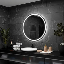 Okrągłe Lustro Łazienkowe Led London - 50Cm