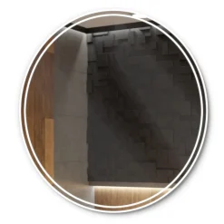 Okrągłe Lustro Łazienkowe Led Wenezia - 50Cm