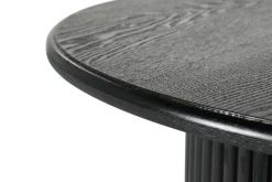Okrągły stolik kawowy ROMA 60cm czarny do salonu kawowy