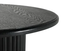 Okrągły stolik kawowy ROMA 60cm czarny do salonu kawowy